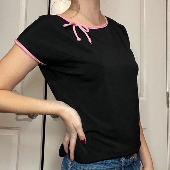 Urban Outfittets Black Pink Tank Top, S - Picture 3 of 4